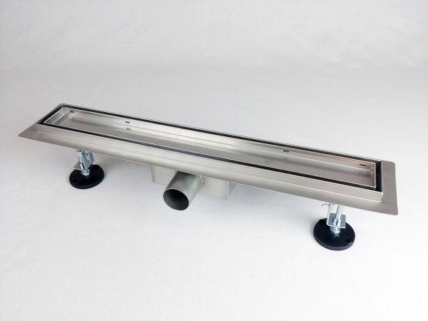 Kanaleta tuš za vgradnjo KERAMIKE, dimenzij: 600(d)x70(š)x70(v)mm INOX