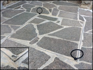 OLJNI JAŠEK - POKROV z dnom in jekleno armaturo 500 X 500 X 62mm INOX