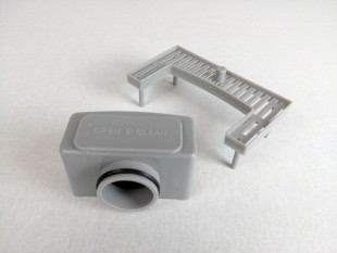 Kanaleta tuš za vgradnjo KERAMIKE, dimenzij: 600(d)x70(š)x70(v)mm INOX