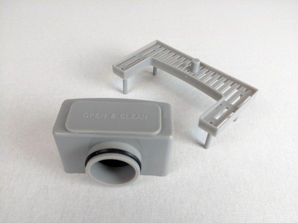 Kanaleta tuš za vgradnjo KERAMIKE, dimenzij: 600(d)x70(š)x70(v)mm INOX